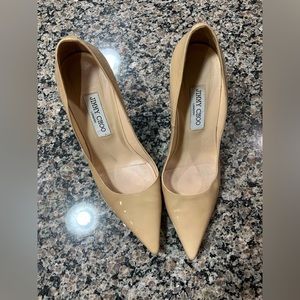 Cream Jimmy Choos US Size 9 (40)